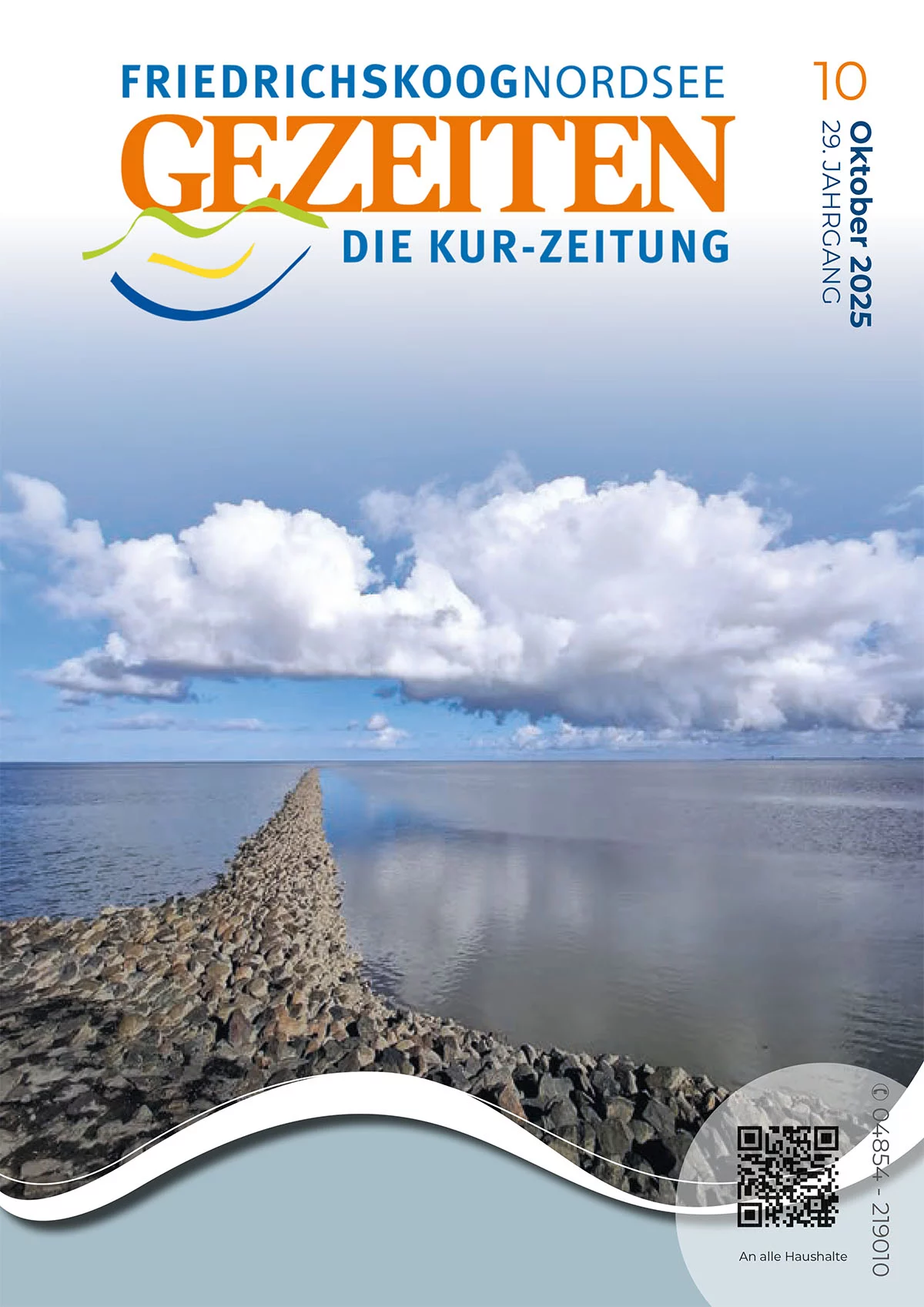 Titelseite der Friedrichskooger Gezeiten Kur-Zeitung mit Bericht über Malermeister Thomas Köbke